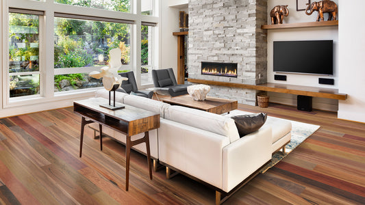 Family Area - SPOTTED GUM RUSTIC